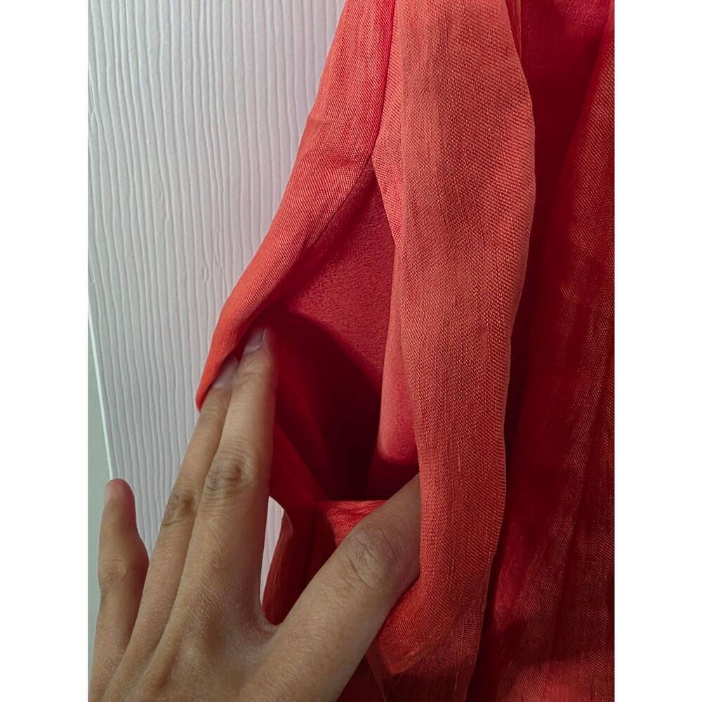 La Ligne Vibrant Orange Spaghetti-Strap Maxi Dress - Picture 10 of 12